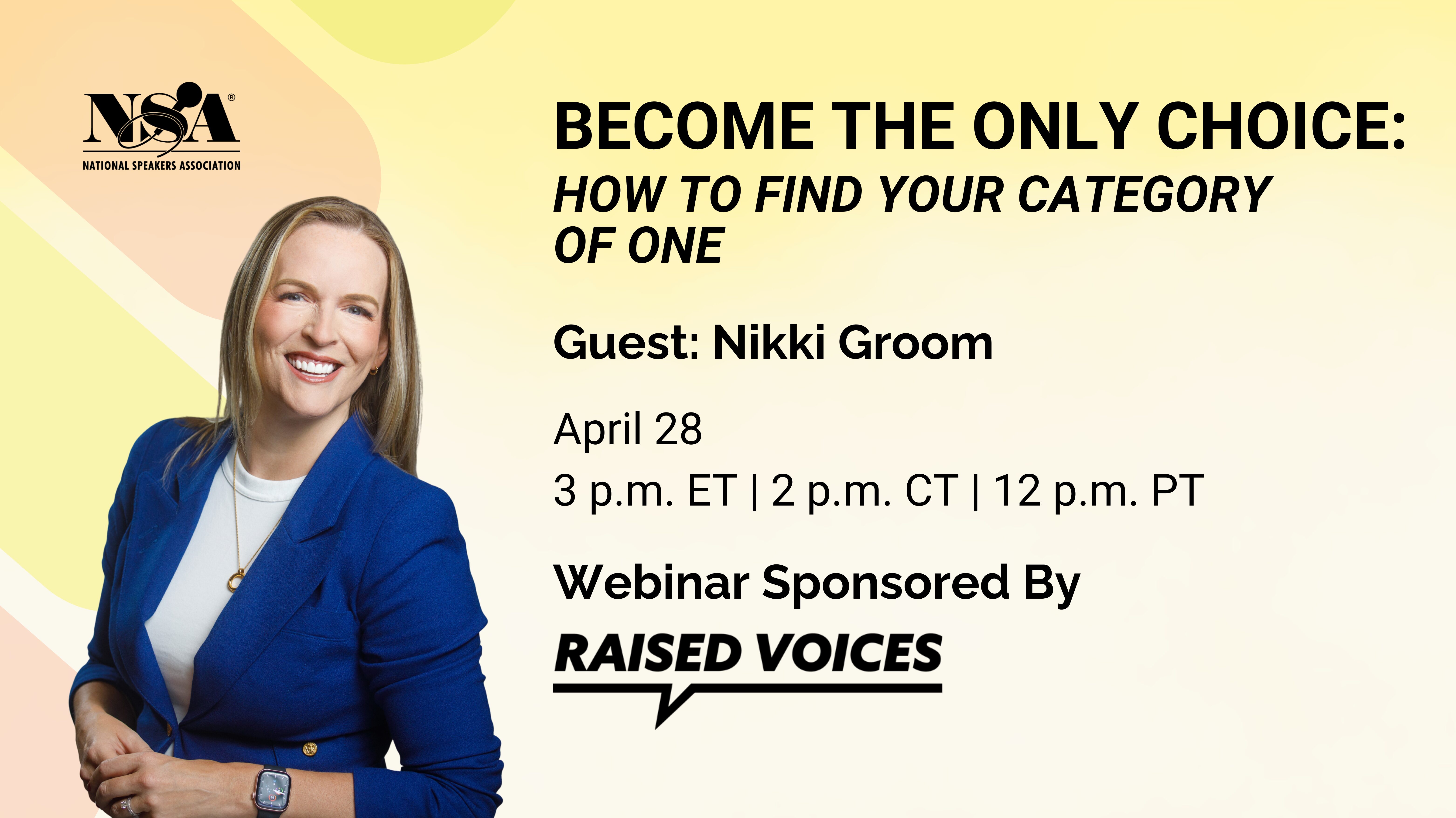 Raised Voices Sponsored Webinar