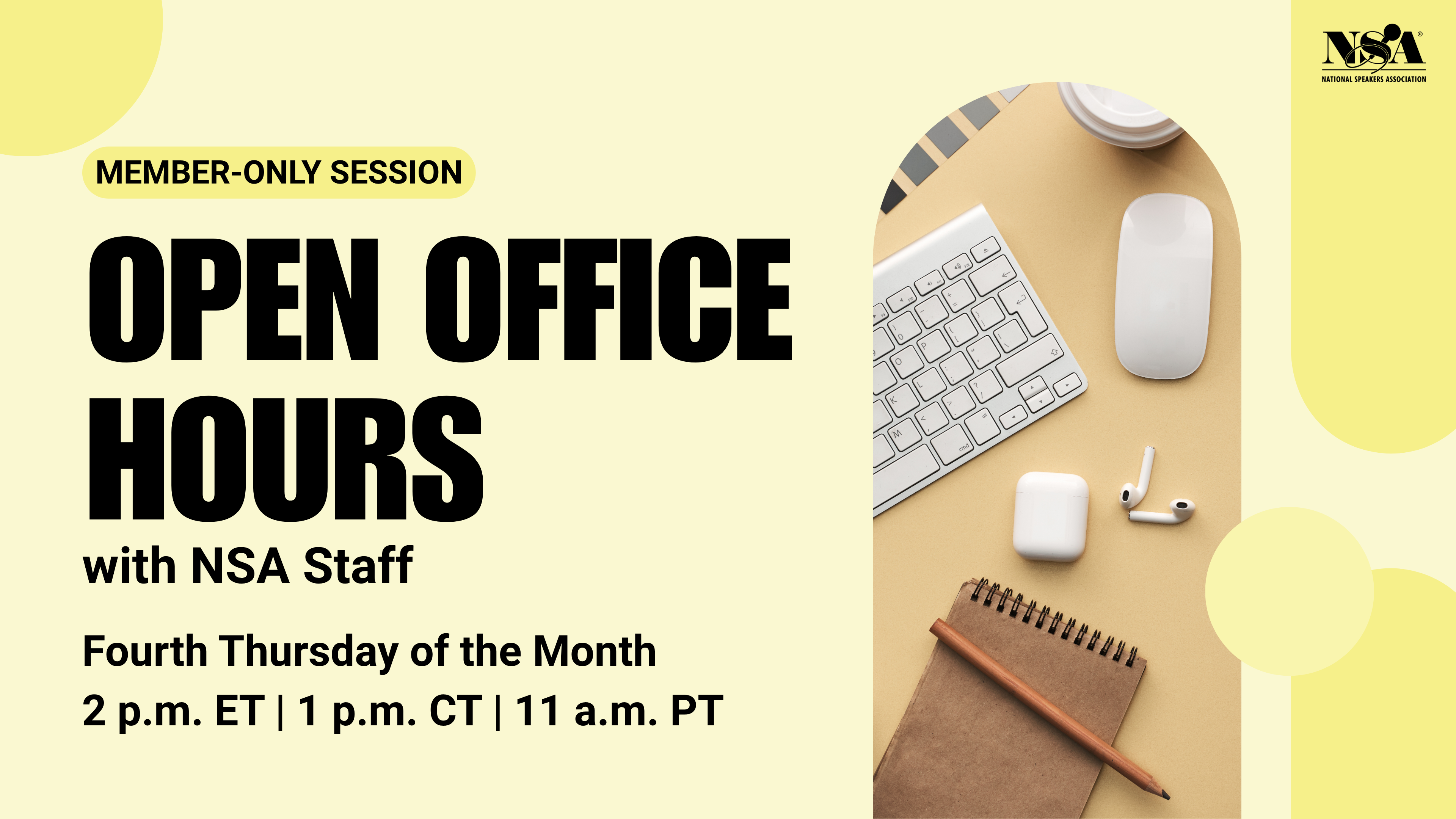 *NEW* Open Office Hours With NSA Staff